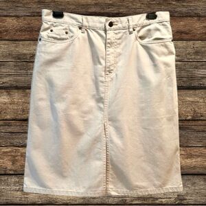 Old Navy Khaki Y2K Inspired Denim Skirt Size: 12